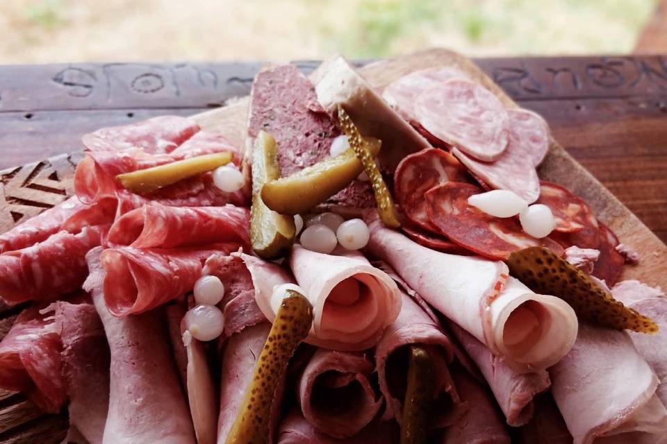 Planche de charcuterie à parta