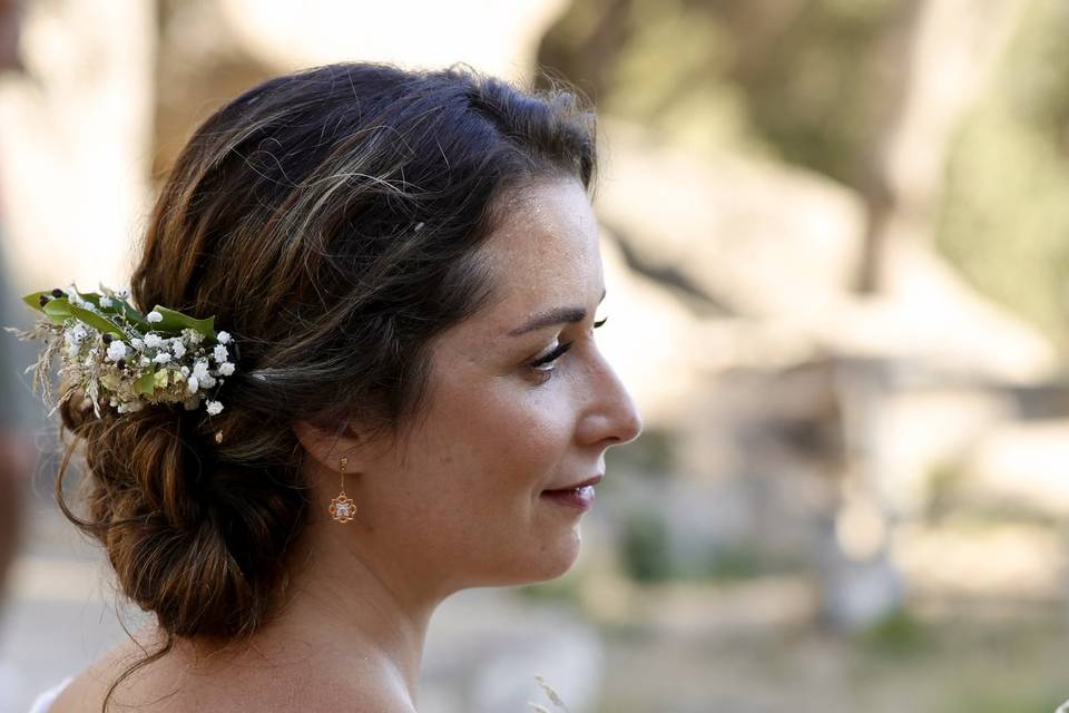 Une mariée fière