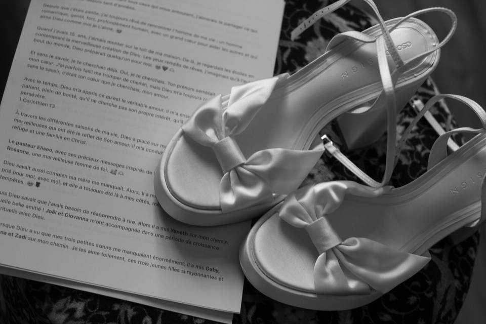 Préparatifs de la mariée