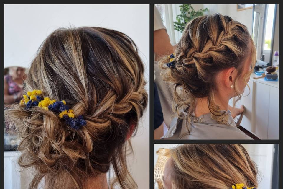 Chignon demoiselle d'honneur
