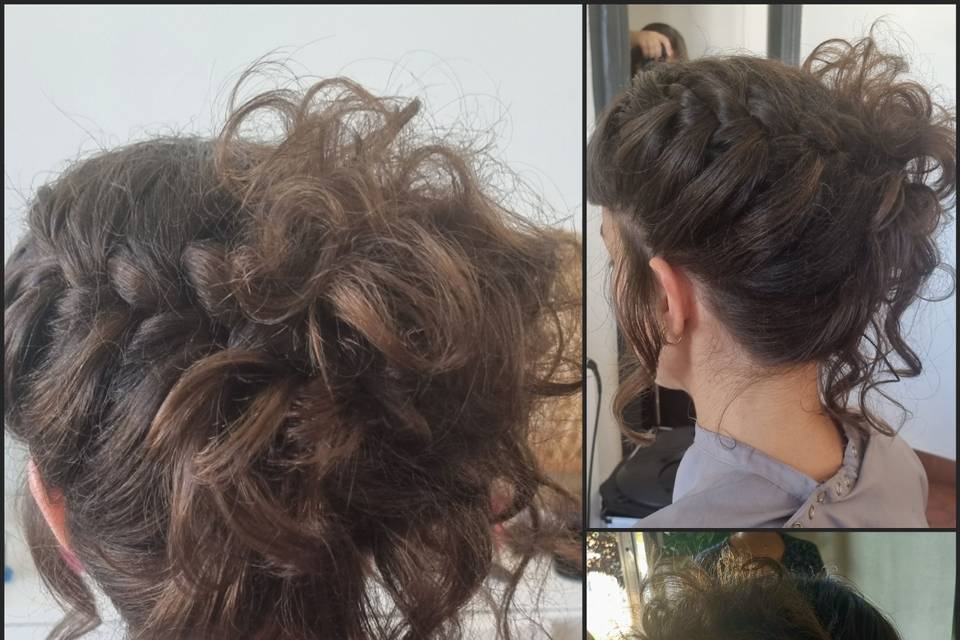 Chignon demoiselle d'honneur