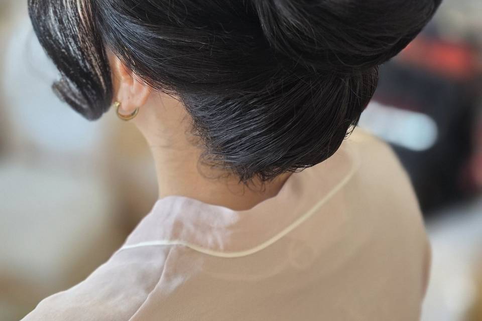 Chignon haut