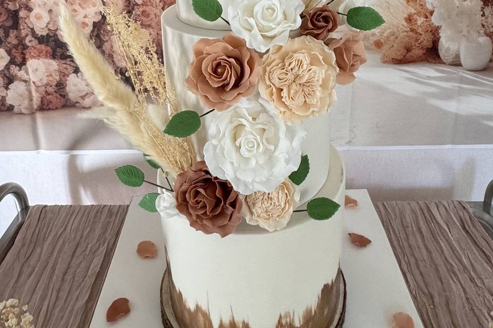 Wedding cake bohème