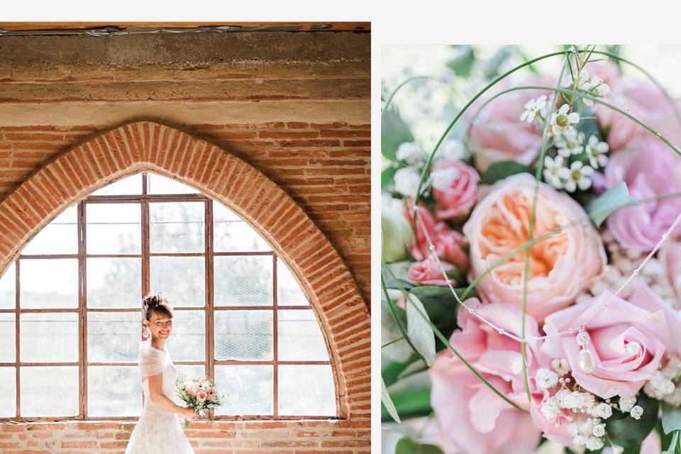 La mariée et son bouquet !