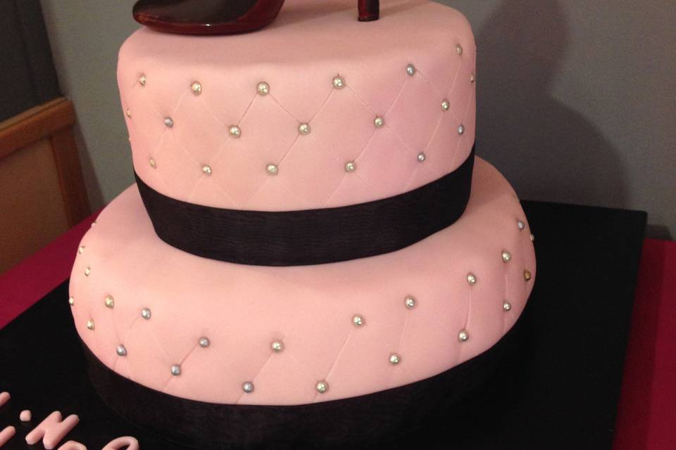 Wedding cake escarpin