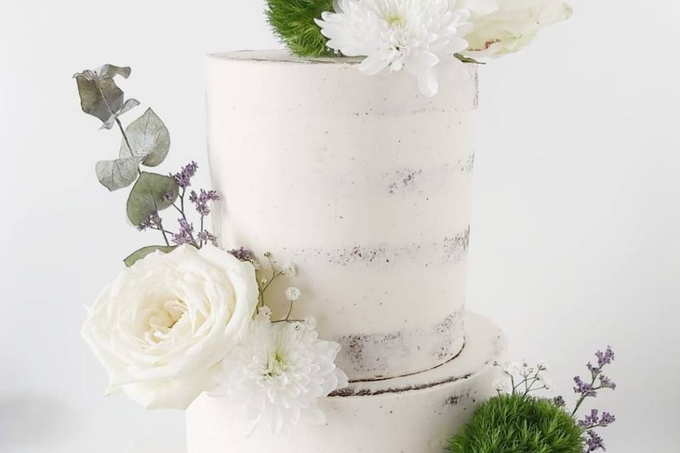 Wedding cake rustique