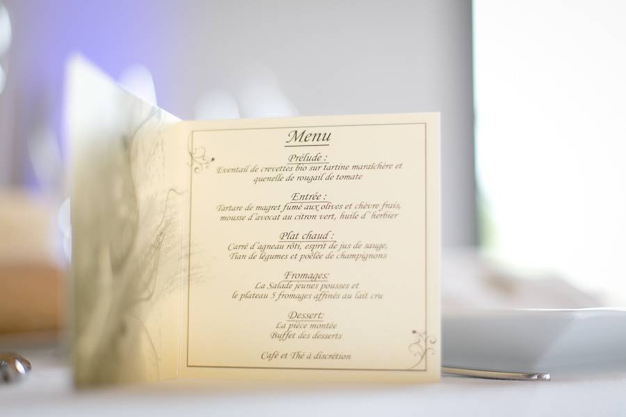 Menu design naturel