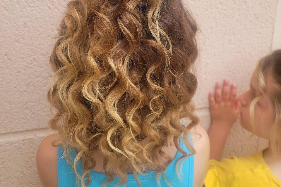 Coiffure baptême enfant