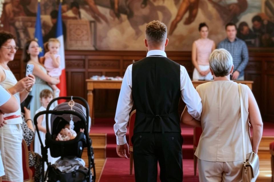 Marié à la mairie