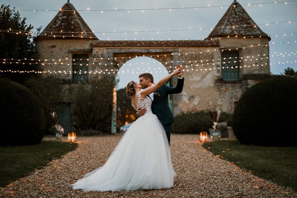 Photo de couple des mariés