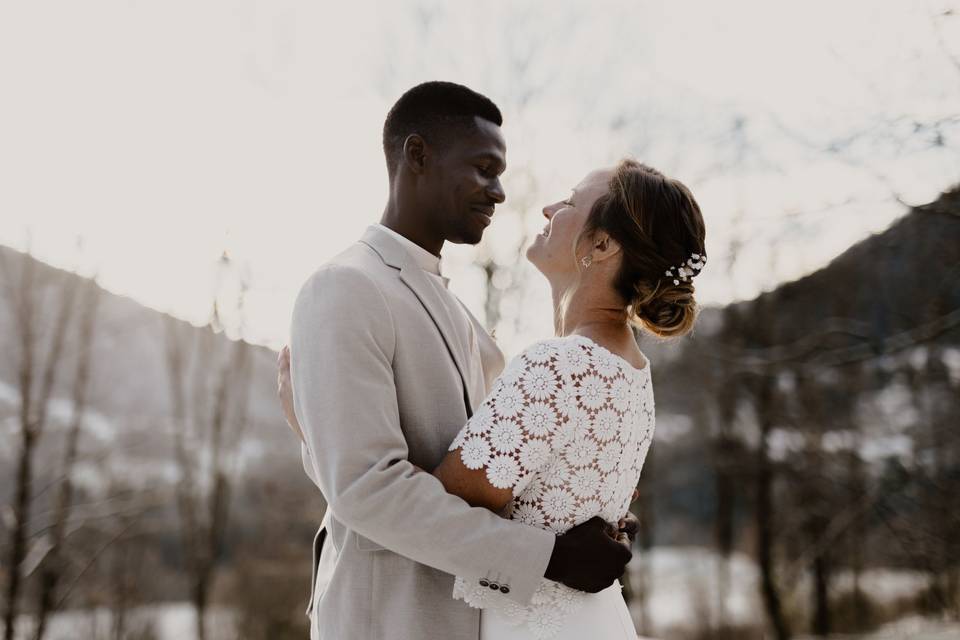 Mariage à la neige