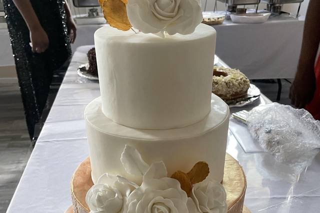 Blanc et doré