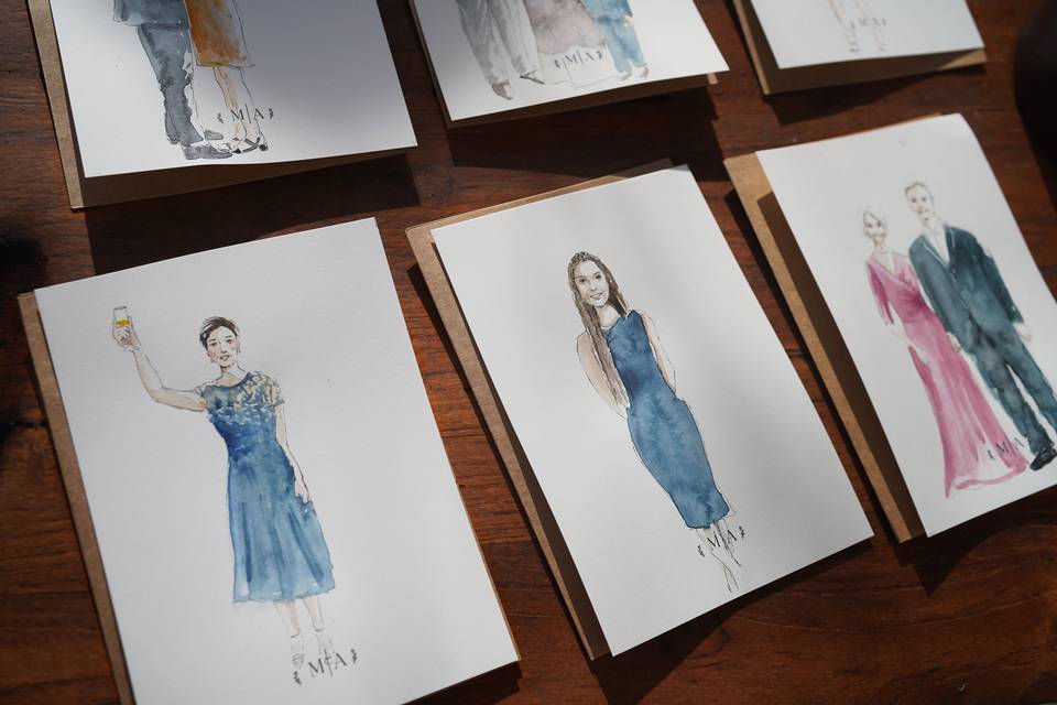 Portraits d'invités rapides