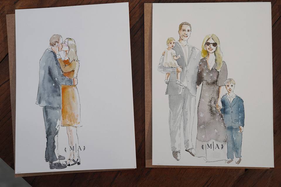 Portraits d'invités rapides