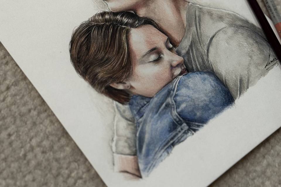 Portraits au crayon
