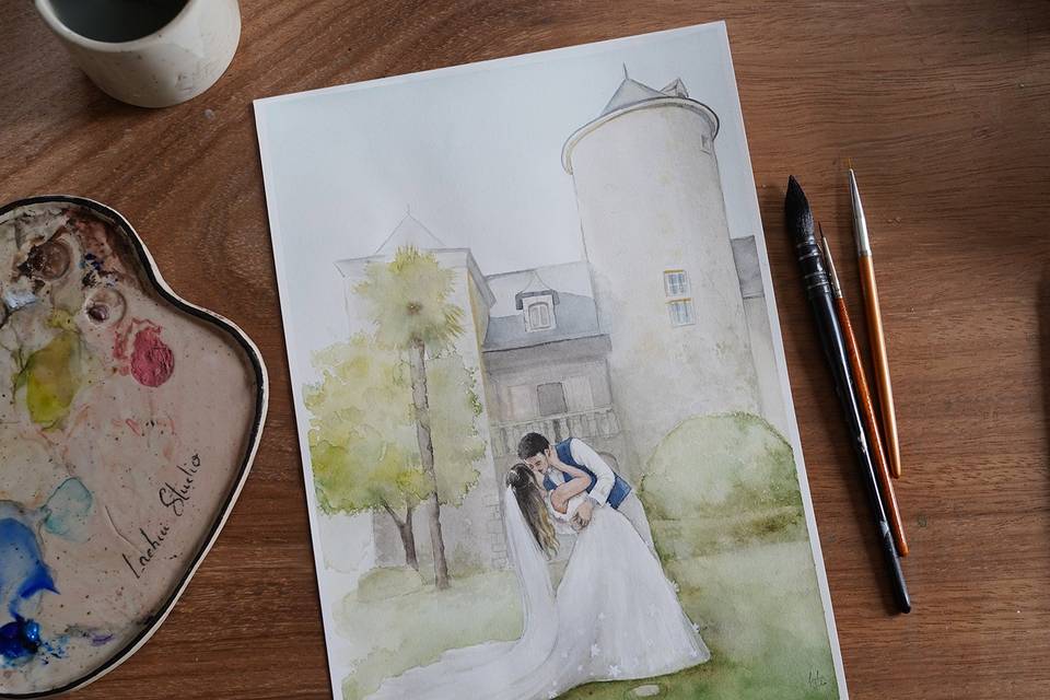 Illustration de mariage