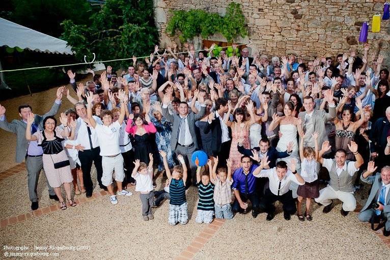 Mariage et photo de groupe Lot