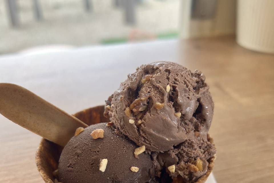 Glaces bleu pistache ice-truck