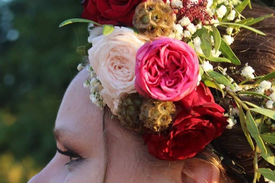 Couronne florale