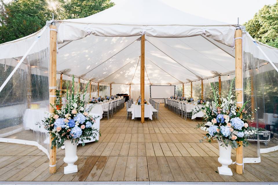 Le chapiteau du mariage
