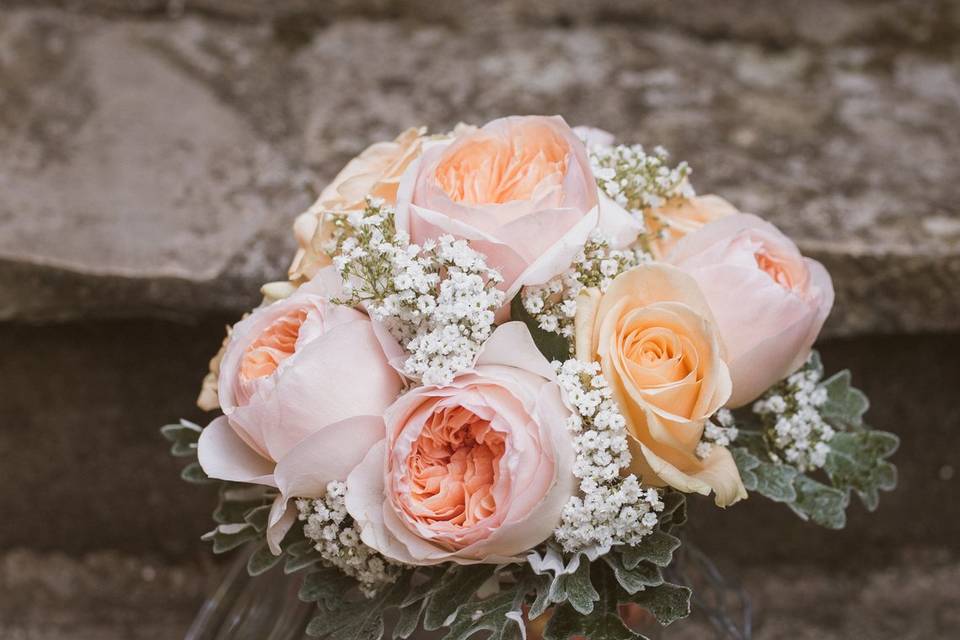 Couronne florale de la mariée