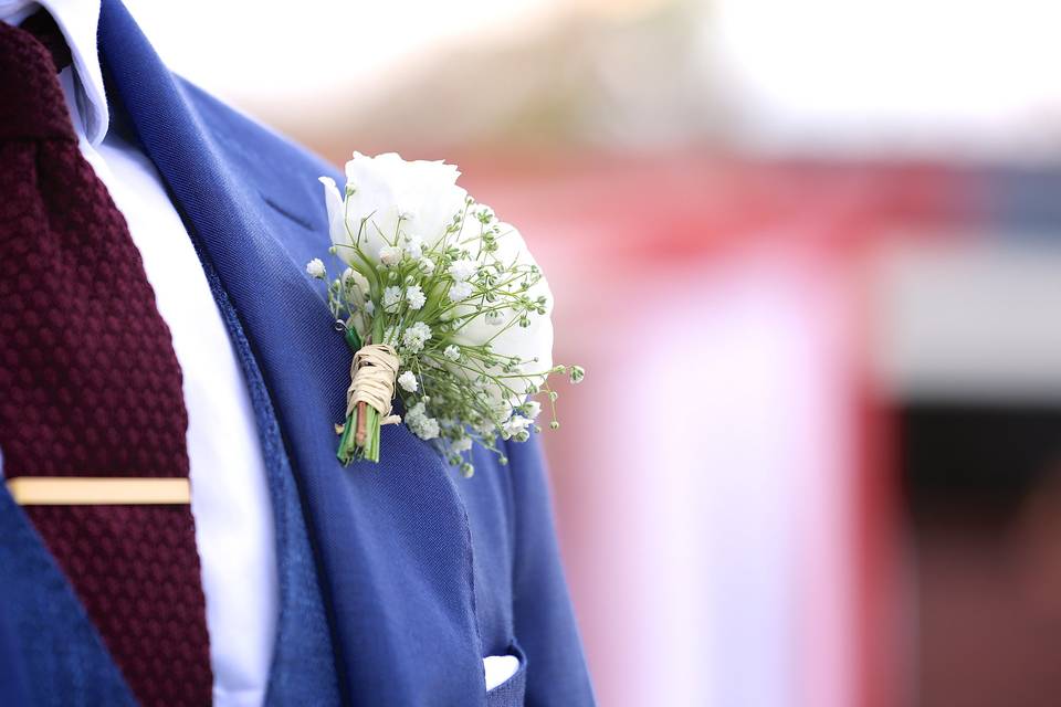 Photo boutonniere du mariée