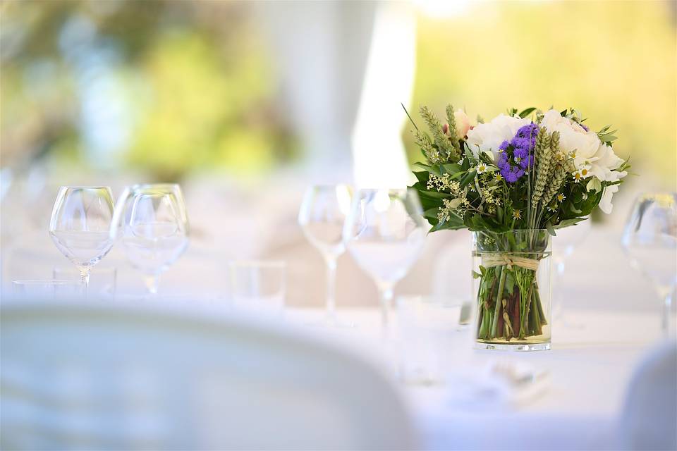 Décoration de table du mariage