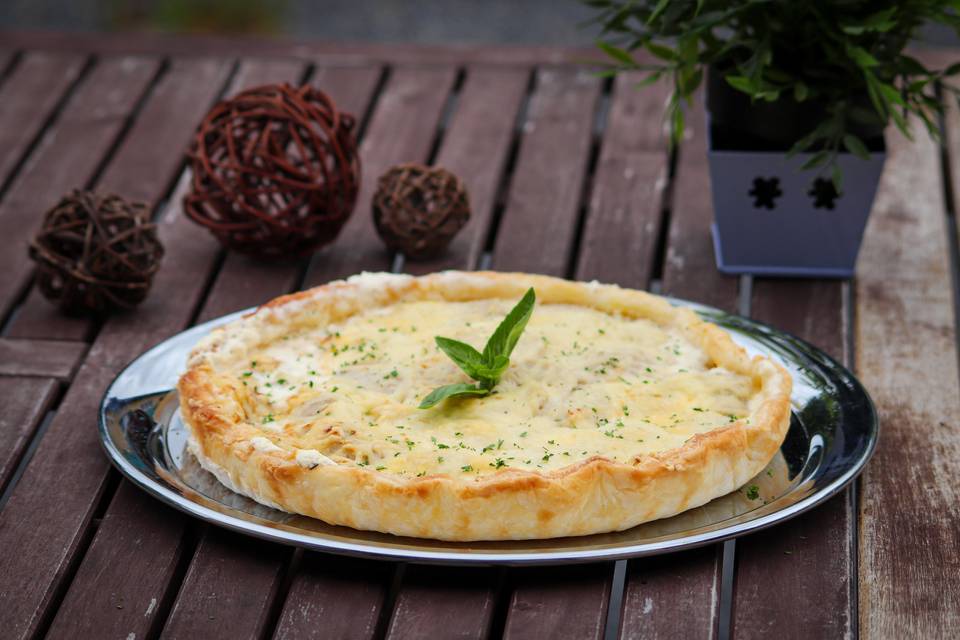 Tarte boudin blanc emmental