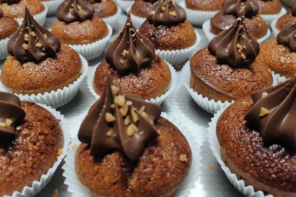 Muffin chocolat noisette