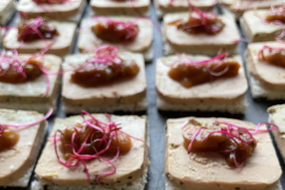 Toast de foie gras maison