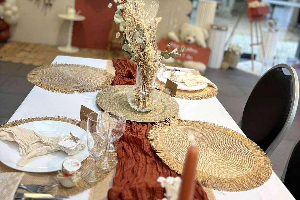 Table baptême
