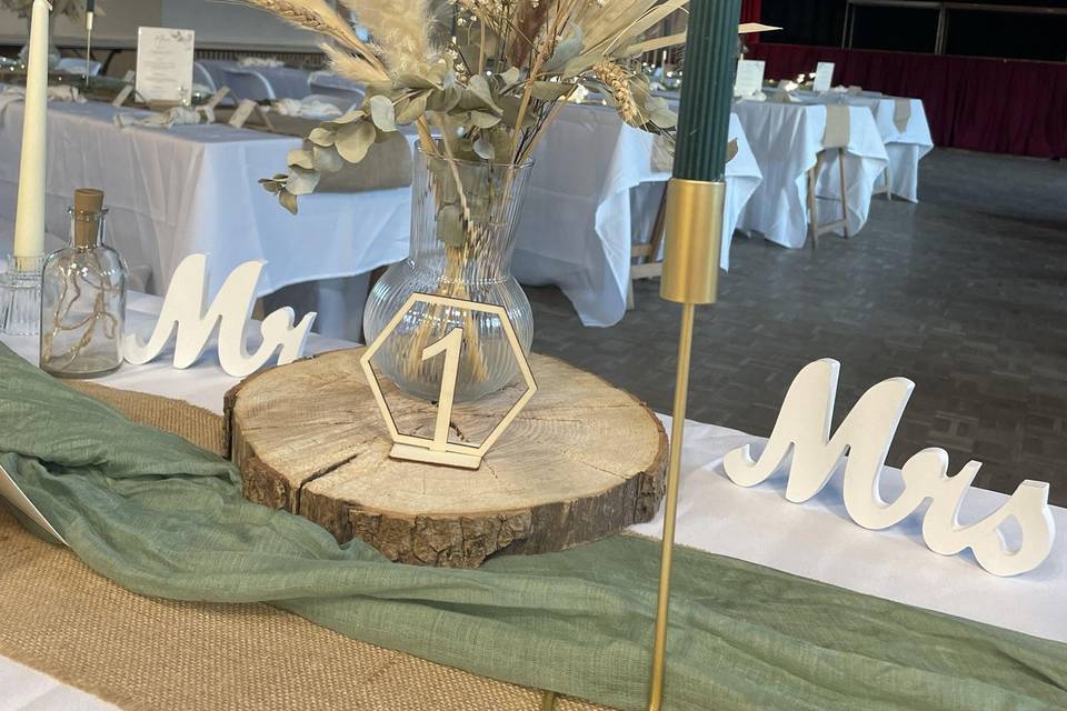 Art de la table mariage