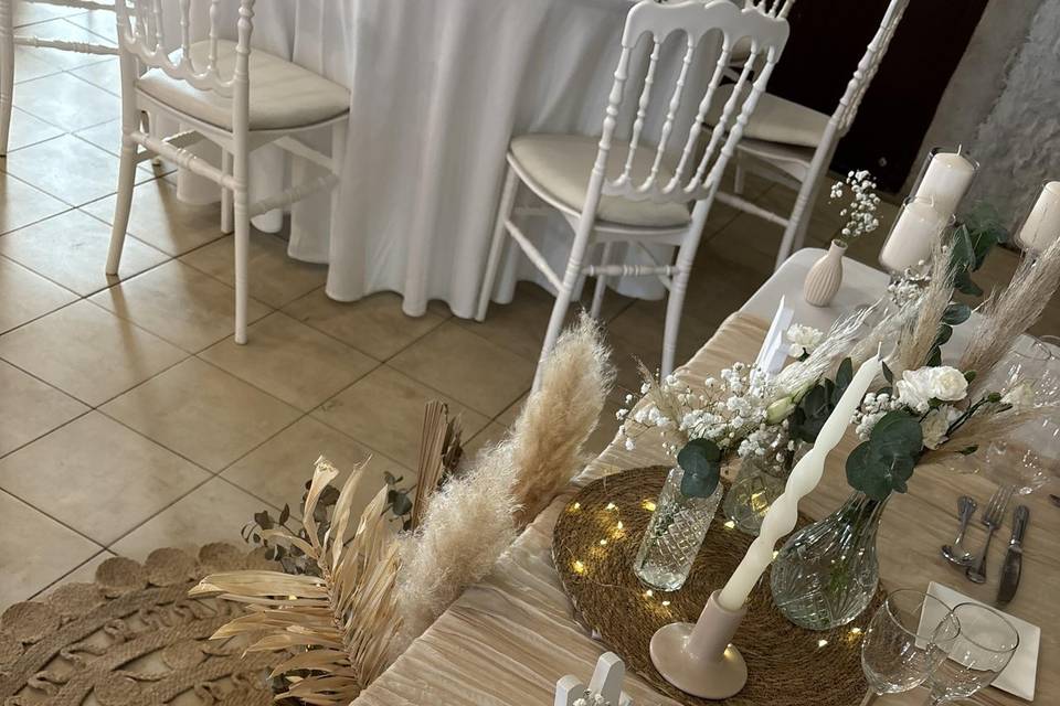 Table des mariés