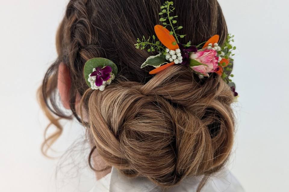 Chignon avec extensions