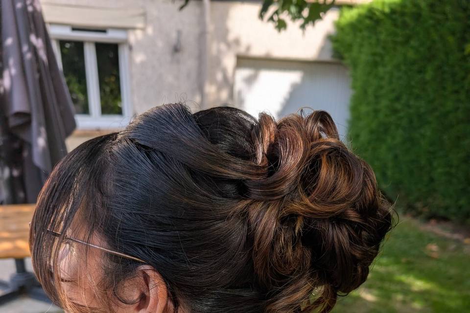 Chignon haut
