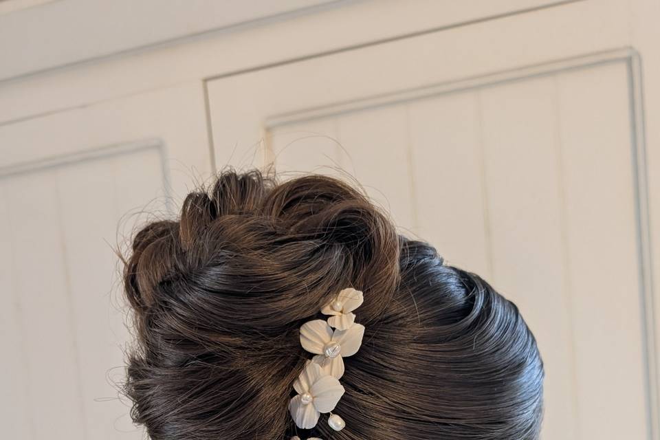 Chignon banane moderne