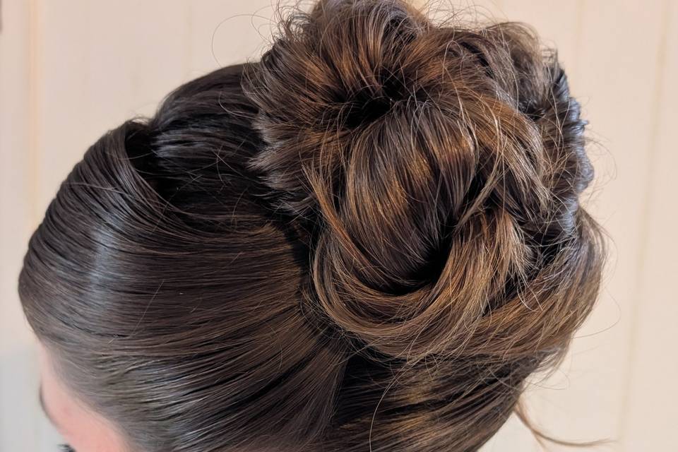 Chignon banane moderne