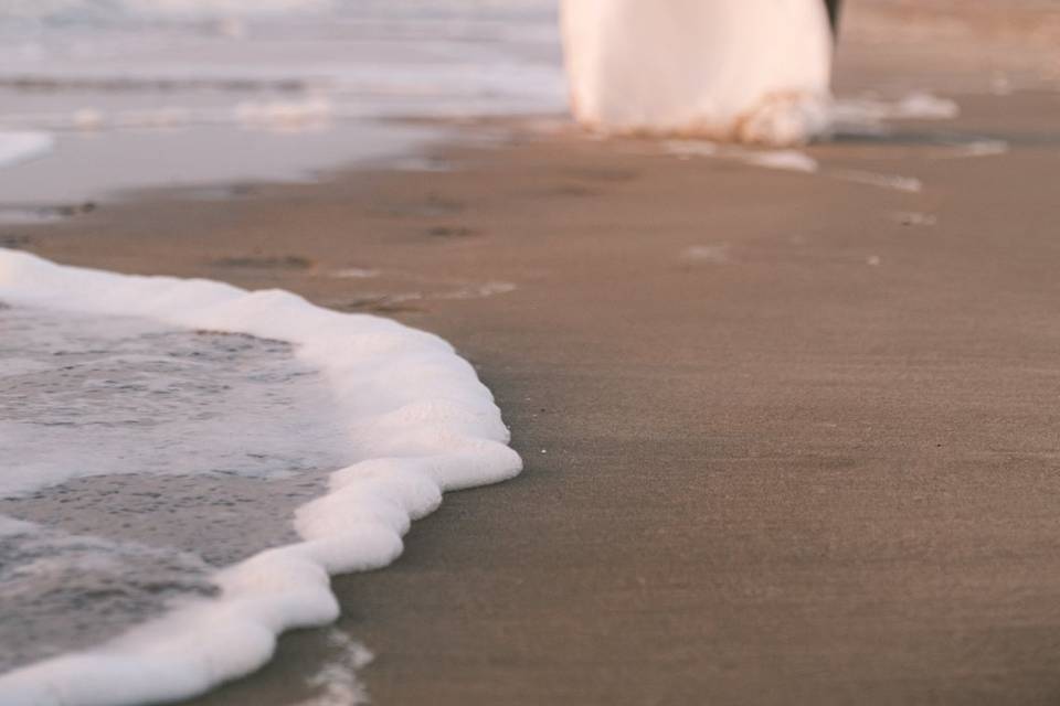 Shooting mariage sur la plage