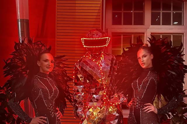 Robot led miroir