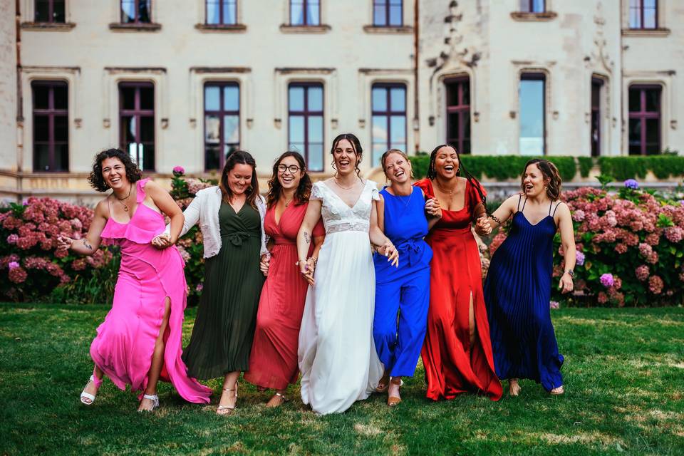 Photos de groupe colorés