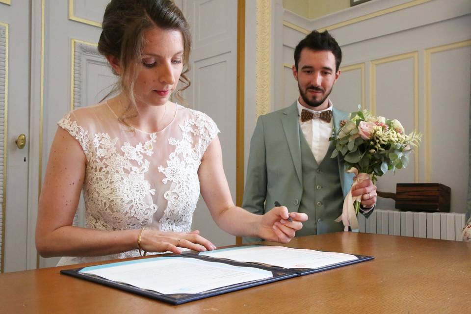 Signature mariée