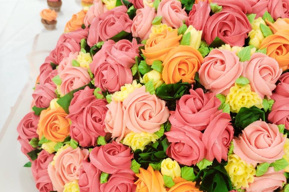 Bouquet géant de Cupcakes