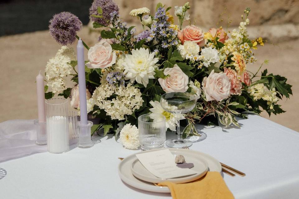Table des mariés