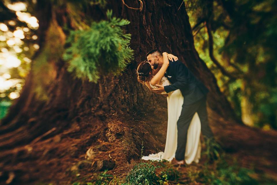 Séance photo de couple nature