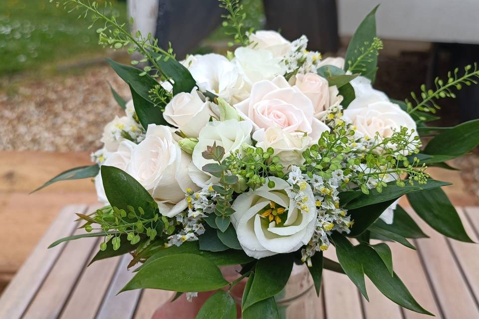 Bouquet de mariée rond