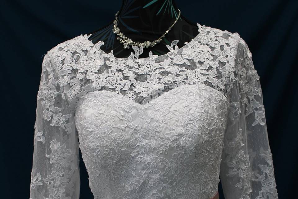 Robe de mariée manches