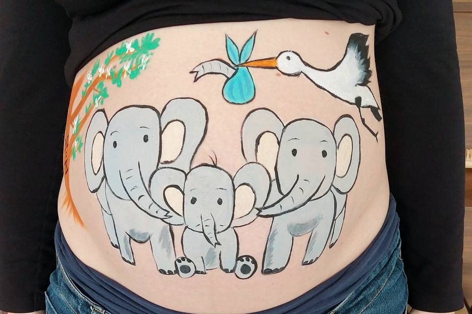 Belly famille éléphant