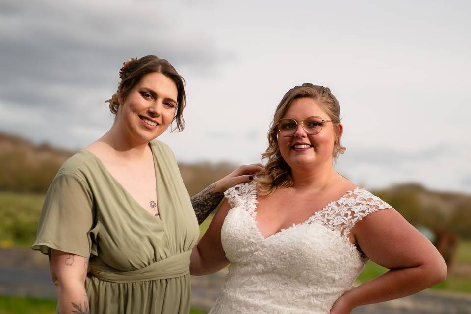 Robe de mariée et cocktail