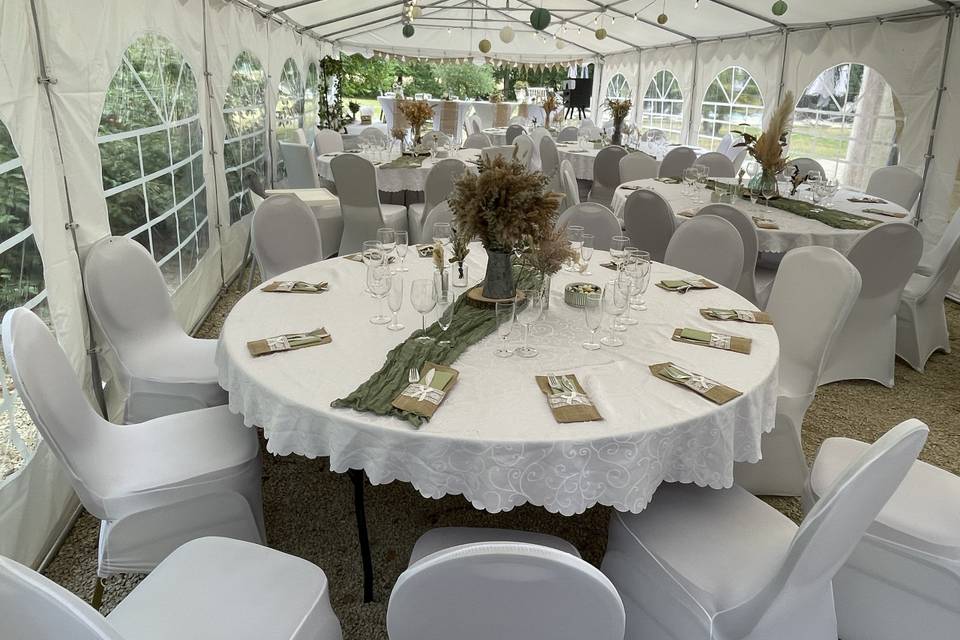 Chapiteau pour une mariage