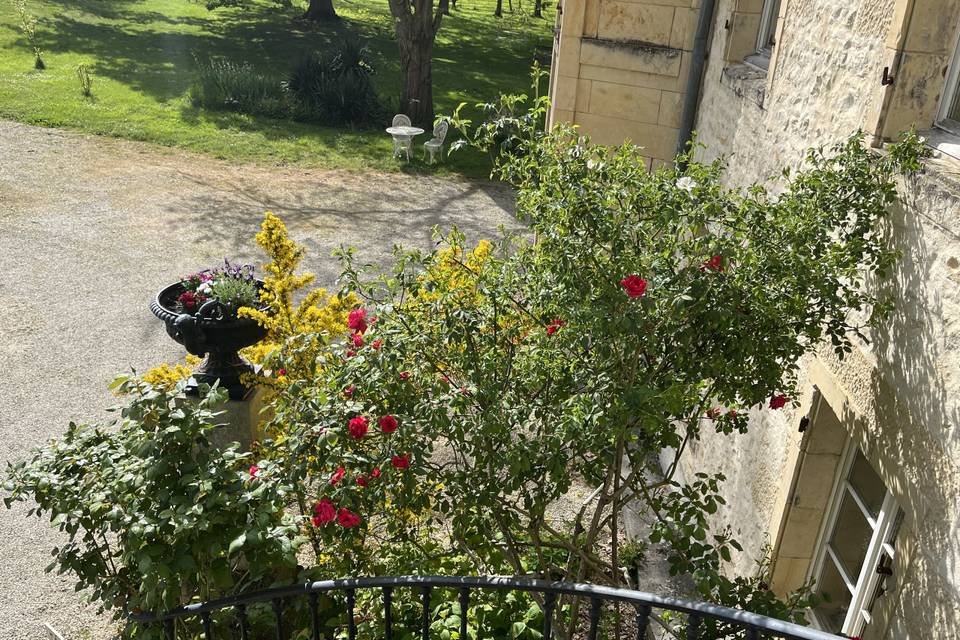 fleurs acces chateau